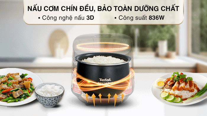 Nồi cơm điện tử Tefal 1.8 lít RK737868 - Công nghệ
