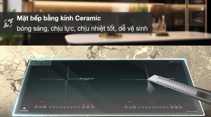 Bếp từ đôi lắp âm Pramie PRTH-A2 - Mặt bếp
