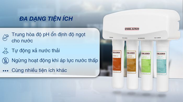 Máy lọc nước RO Stiebel Eltron Glacier - Tiện ích