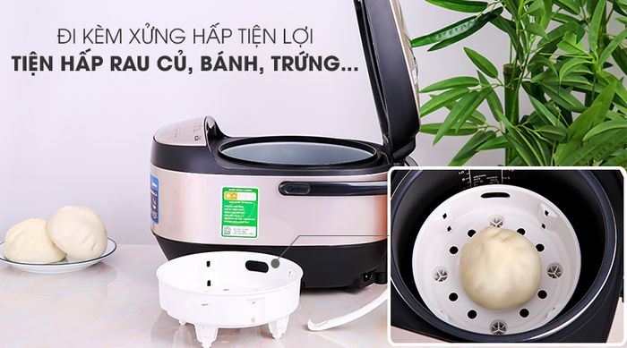 Xửng hấp nồi cơm điện tử Midea MB-FS5023 1.8 lít