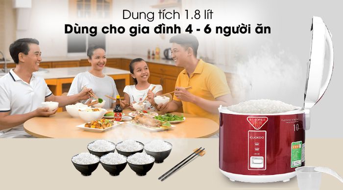 1.8 lít - Nồi cơm điện Cuckoo 1.8 lít CR-1081