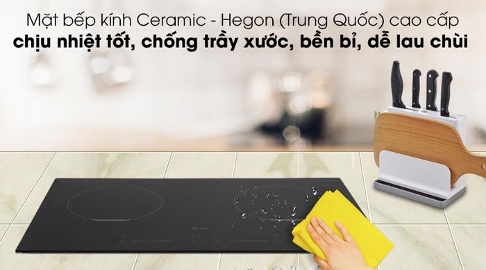 Mặt bếp kính Ceramic - Hegon (Trung Quốc)