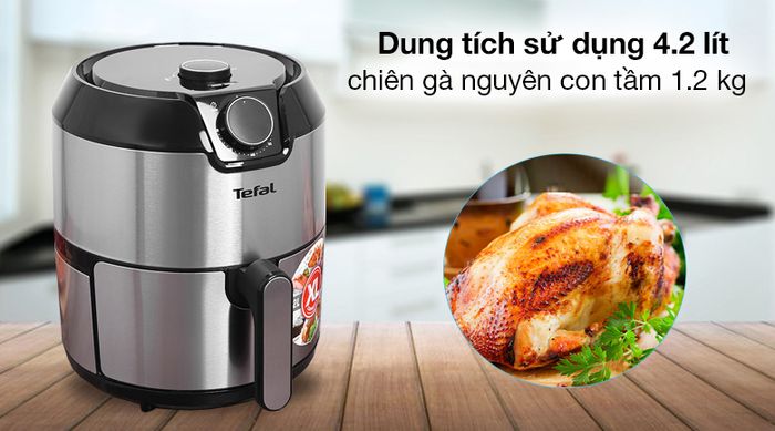 Nồi chiên không dầu Tefal EY201D15 - Dung tích sử dụng