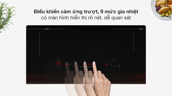 Bếp điện từ đôi Malloca MI 732SL KG (IMEI) - Tiện ích