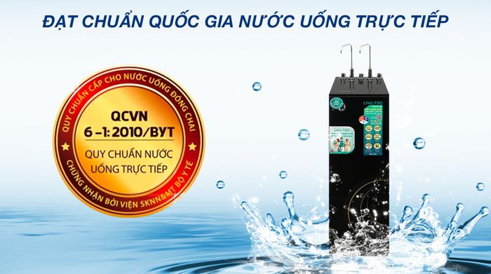 Máy lọc nước RO nóng nguội lạnh Livotec 638 10 lõi - Công nhận