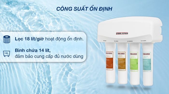 Máy lọc nước RO Stiebel Eltron Glacier - Công suất