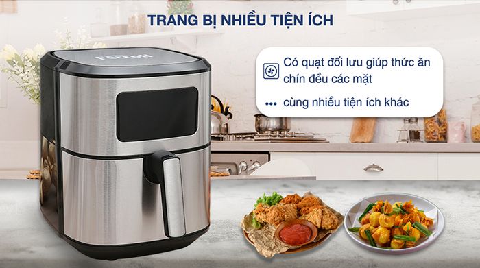Nồi chiên không dầu Ferroli FAF-7.0D 7 lít - Tiện ích