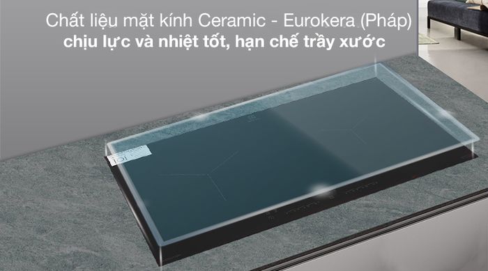 Mặt kính - Bếp từ đôi Electrolux EHI7260BB