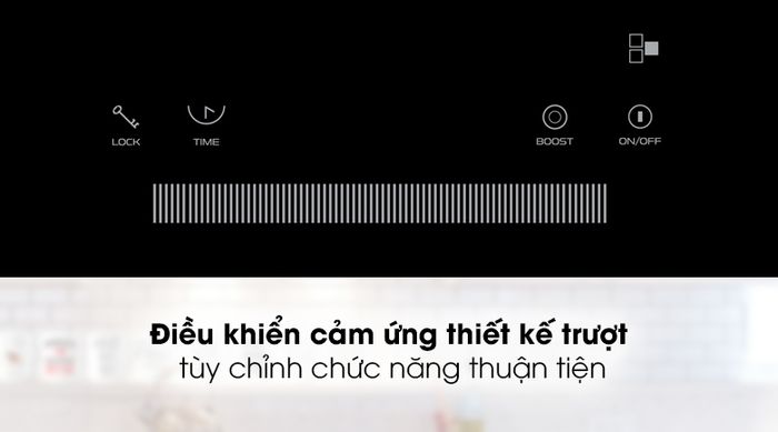 Bếp từ hồng ngoại ba vùng nấu Junger CEJ-300-IIF - Tích hợp bảng điều khiển cảm ứng có thiết kế trượt