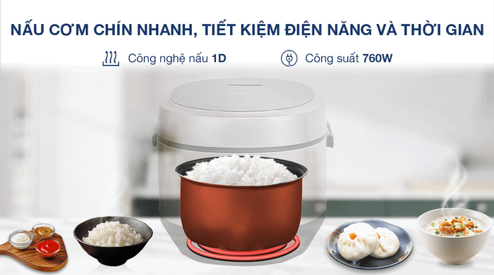 Nồi cơm điện tử Kangaroo 1.8 lít KG18DR12 - Công nghệ
