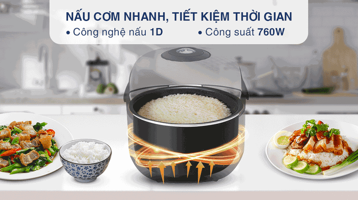Nồi cơm điện tử BlueStone 1.8 lít RCB-5938 - Công nghệ