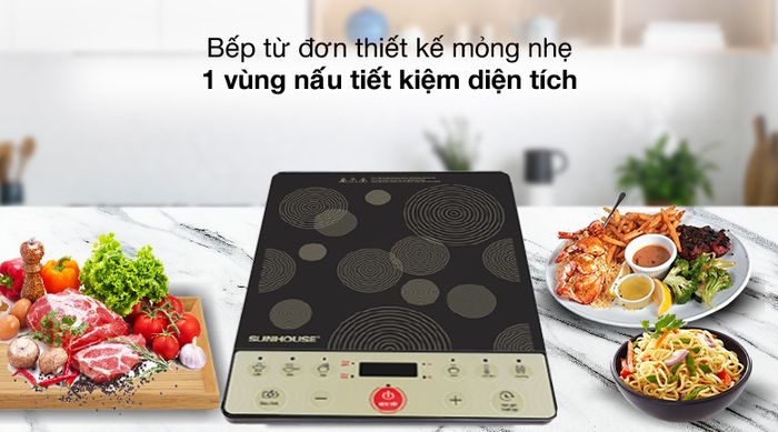 Thiết kế - Bếp từ Sunhouse SHD6162