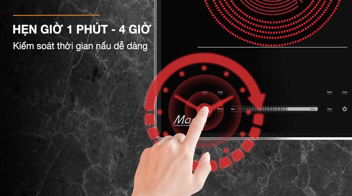Hẹn giờ - Bếp từ hồng ngoại lắp âm Sunhouse Mama MMB82041-TMD