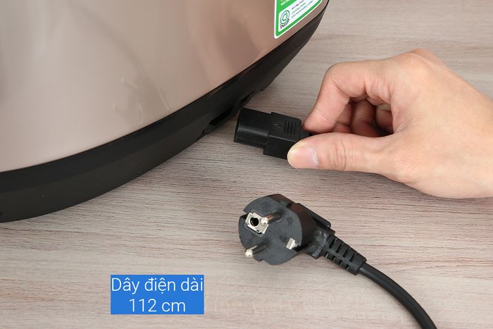 Nồi cơm điện tử Kangaroo 1.8 lít KG18DR12 dây điện tháo rời