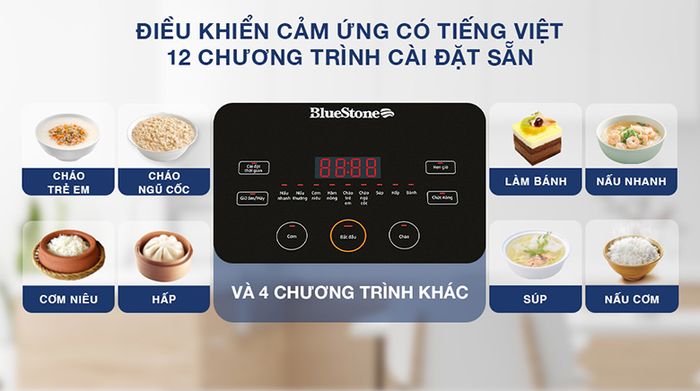 Nồi cơm điện tử Bluestone 1.5 lít RCB-5949 - Chức năng