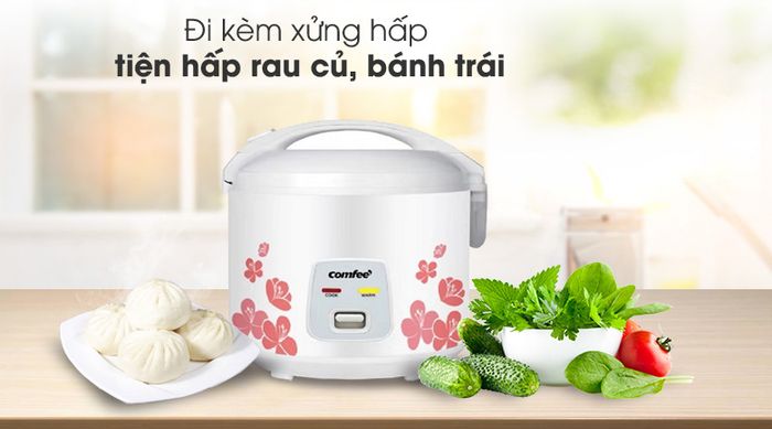 Xửng hấp đi kèm - Nồi cơm điện nắp gài Comfee 1.8 lít CR-CM1820(C)