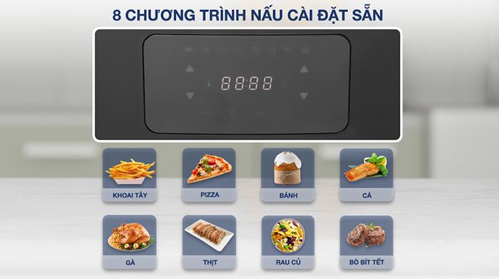 Lò chiên không dầu Tefal FW501815 11 lít - Bảng điều khiển
