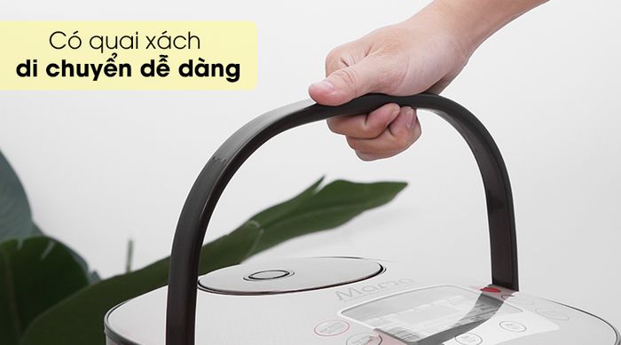Nồi cơm điện tử Sunhouse mama 1.5 lít SHD8915 - Quai xách giúp bạn di chuyển, cất giữ nồi dễ dàng