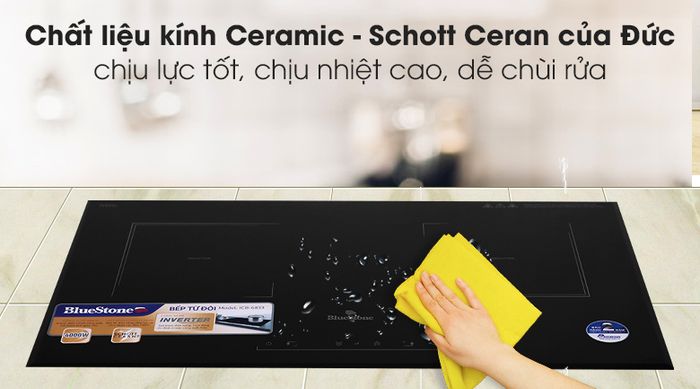 Mặt kính Bếp từ đôi Bluestone ICB-6833