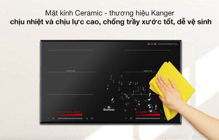 Mặt kính - Bếp từ đôi Bluestone ICB-6917
