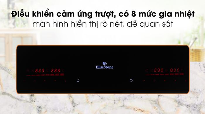 Điều khiển - Bếp từ đôi Bluestone ICB-6948
