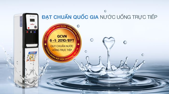 Chứng nhận - Máy lọc nước RO nóng nguội lạnh Robot GRAND-X9WKUR 9 lõi