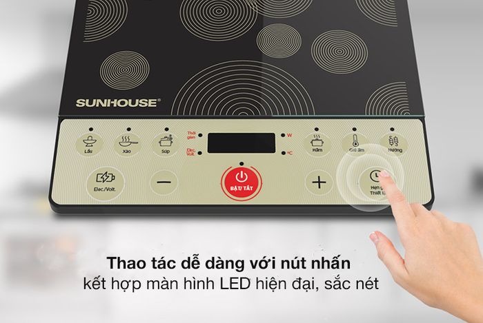 Bảng điều khiển - Bếp từ Sunhouse SHD6162