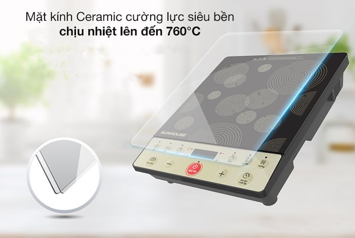 Mặt kính - Bếp từ Sunhouse SHD6162