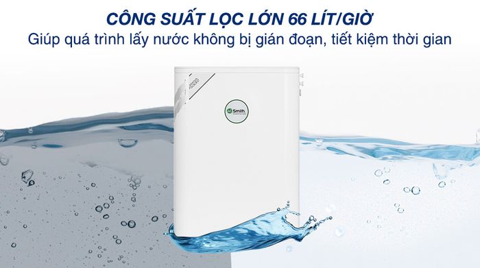 Công suất lọc - Máy lọc nước RO AOSmith S400 3 lõi