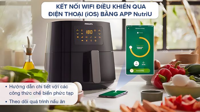 Nồi chiên không dầu Philips HD9280/90 6.2 lít - Tiện ích