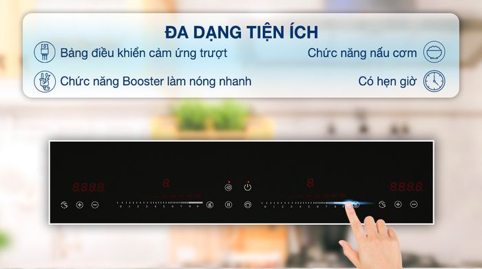 Tiện ích - Bếp từ đôi lắp âm Sakura SE-1270B