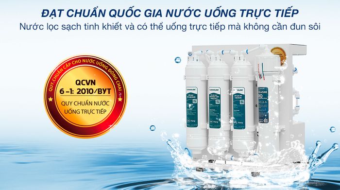 Máy lọc nước RO Sunhouse SHA8201KV 10 lõi - Chứng nhận