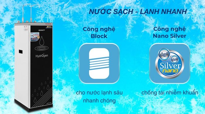 Máy lọc nước RO nóng nguội lạnh Sanaky VH102HP3 11 lõi - Công nghệ
