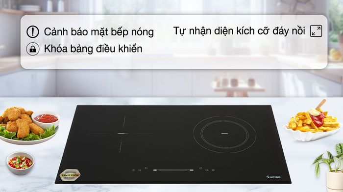 Bếp từ hồng ngoại Rapido RC4200DS - Tính năng an toàn