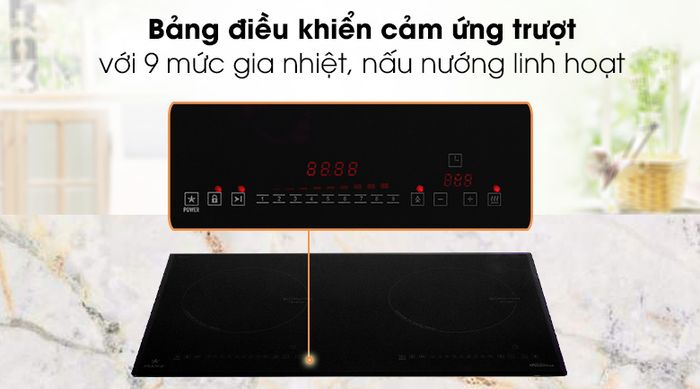Điều khiển Bếp từ đôi Pramie 2205