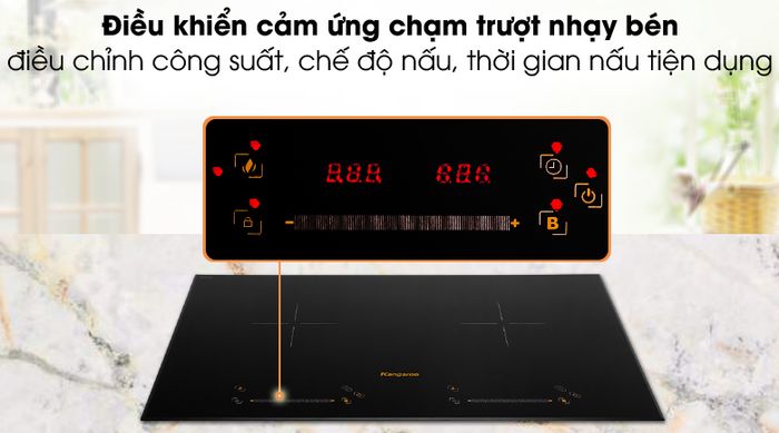 Dễ dùng - Bếp từ đôi Kangaroo KG856i