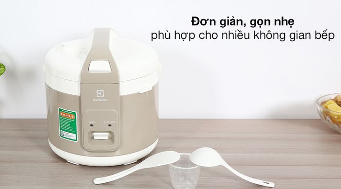 Đơn giản, sang đẹp - Nồi cơm nắp gài 1.8 lít Electrolux E4RC1-350B
