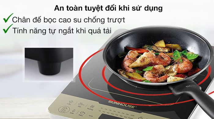 An toàn khi sử dụng - Bếp từ Sunhouse SHD6867
