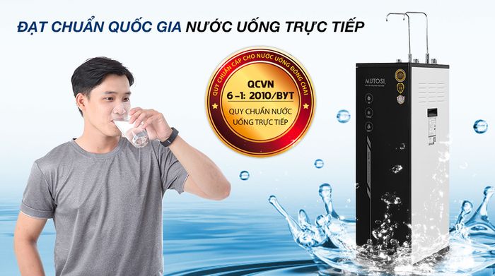 Máy lọc nước RO nóng nguội lạnh Mutosi MP-S1011 10 lõi - Nước đạt chuẩn
