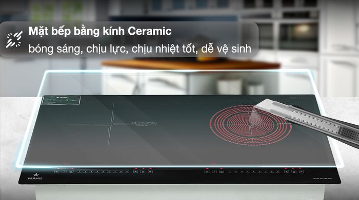 Bếp từ hồng ngoại lắp âm Pramie PRTH-A1 -  Chất liệu mặt bếp