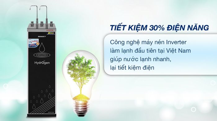Máy lọc nước RO inverter nóng nguội lạnh Sanaky VH102HP3 11 lõi - Inverter