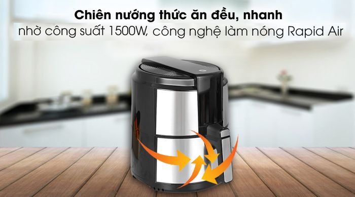 Nồi chiên không dầu Mishio MK-221 5 lít - Công nghệ