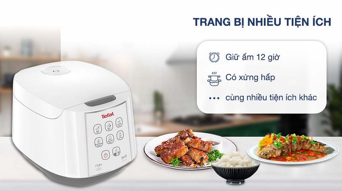 Nồi cơm điện tử Tefal 1.8 lít RK733168 - Tiện ích