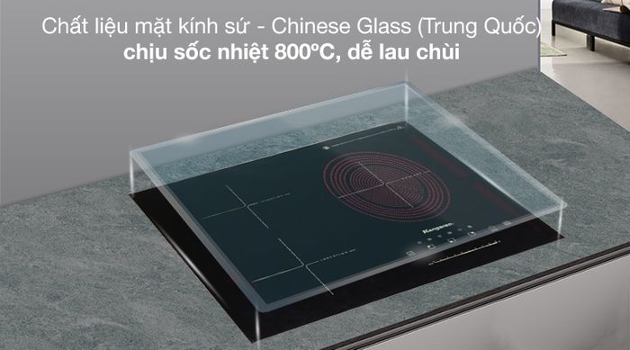 Mặt kính - Bếp từ hồng ngoại ba vùng nấu Kangaroo KG446i