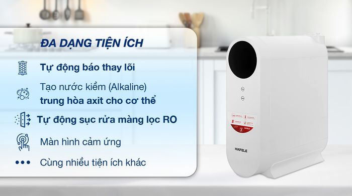 Máy lọc nước RO Hafele HWP-UNT400D 3 lõi - Tiện ích
