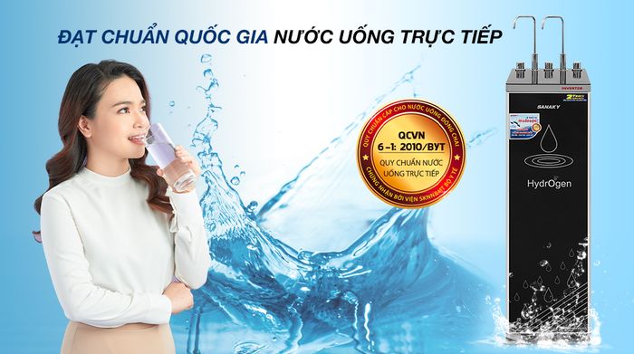 Máy lọc nước RO nóng nguội lạnh Sanaky VH102HP3 11 lõi - Chứng nhận nước sạch của Bộ Y tế