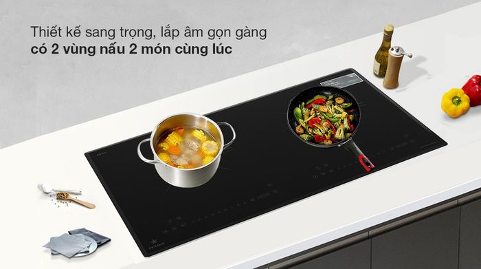 Thiết kế - Chất liệu mặt bếp - Bếp từ đôi Pramie PRTH-2203