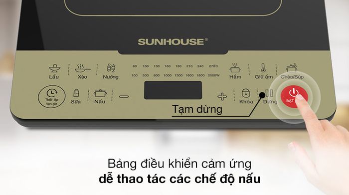 Điều khiển cảm ứng - Bếp từ Sunhouse SHD6867