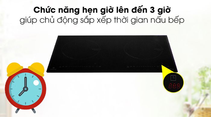hẹn giờ Bếp từ đôi Pramie 2205