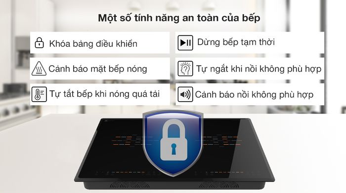 Tính năng an toàn - Bếp từ đôi Hawonkoo CEH-222-II